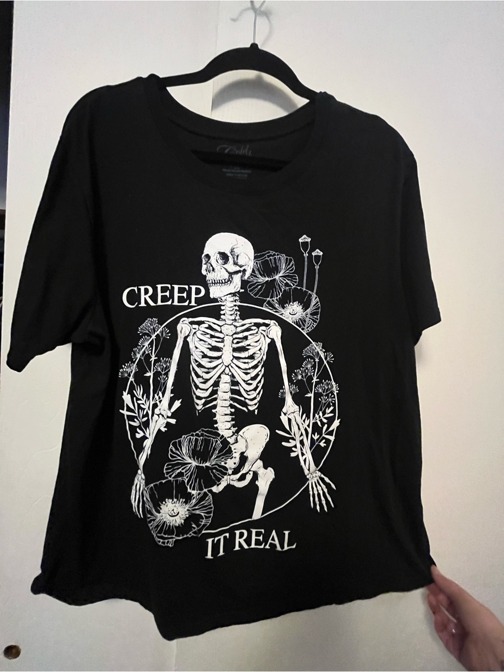 Cold Crush Black Tee with White Logo